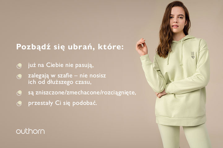 porządek w szafie - pozbywanie ubrań